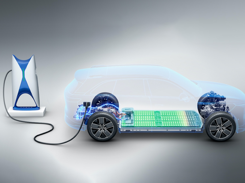 ¿Cuáles son los componentes de un vehículo eléctrico puro?